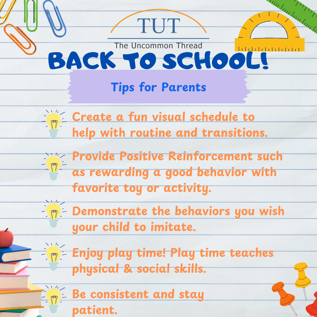 Back to School Tips for Parents - The Uncommon Thread